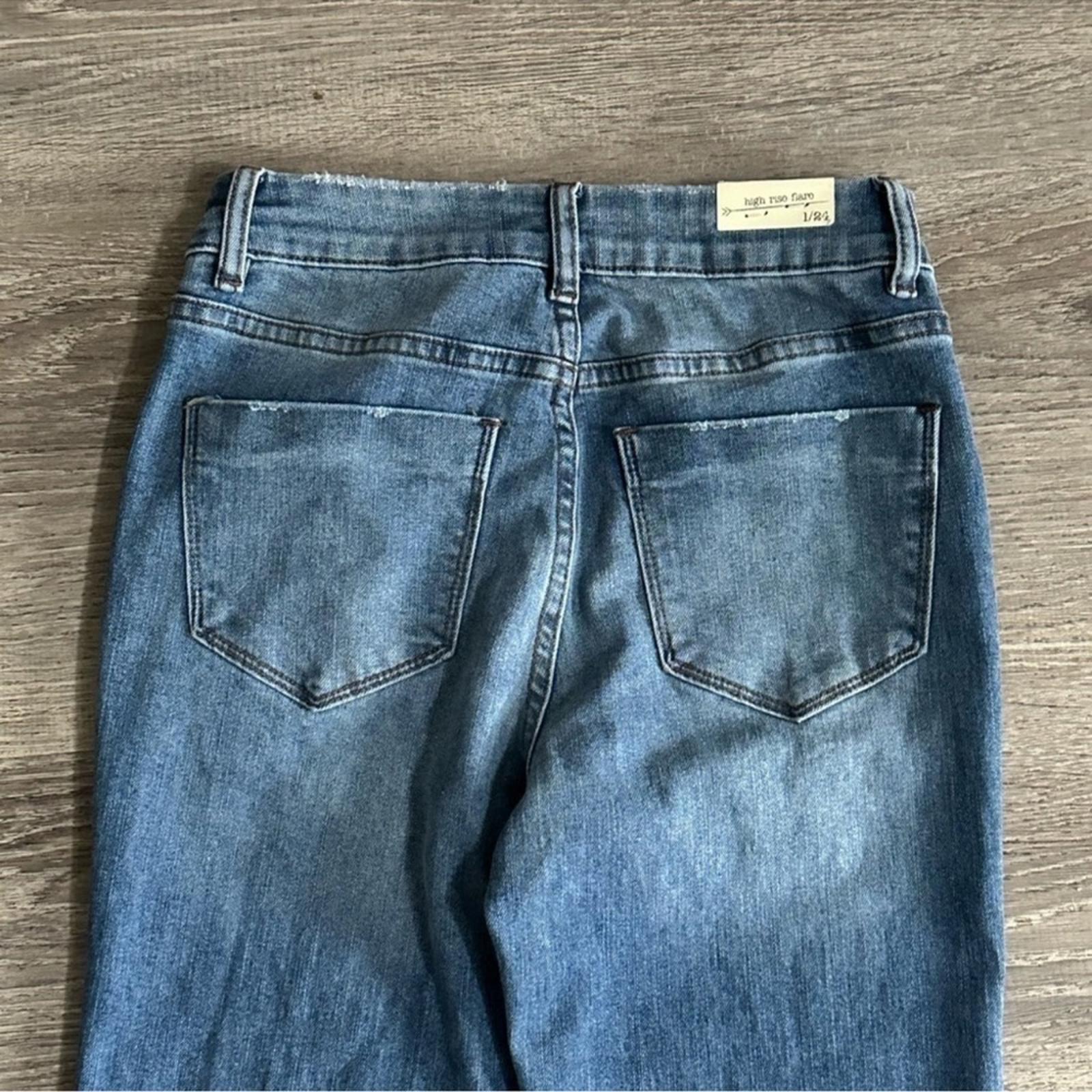 High Rise Flare Button Fly Jeans Size 1 / 24 NWT