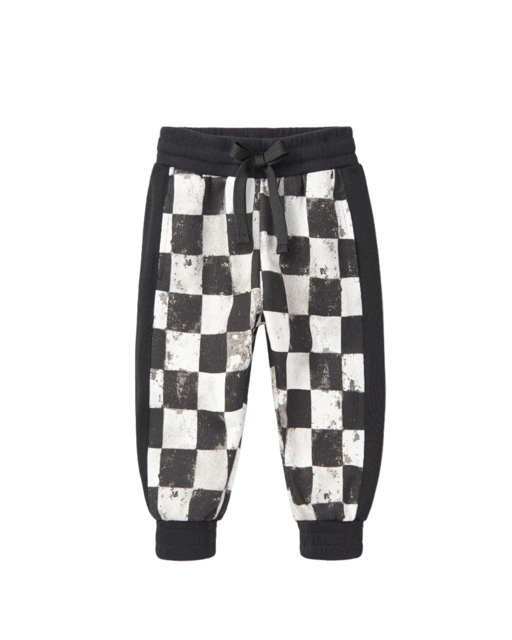 Checkered Sweatpant - Black: 12-18M