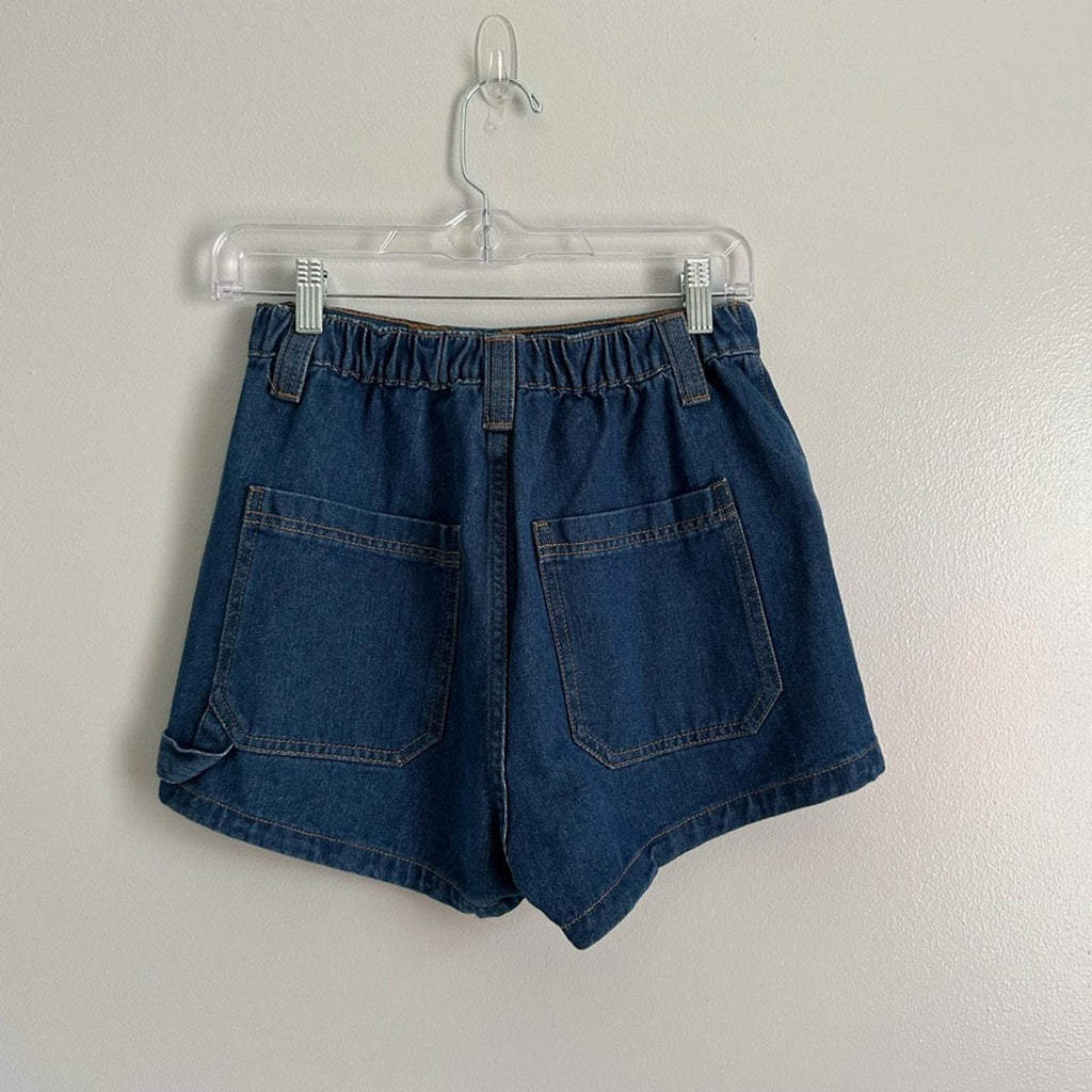 Super High Rise Utility Shorts Size 2 Extra Large Pockets
