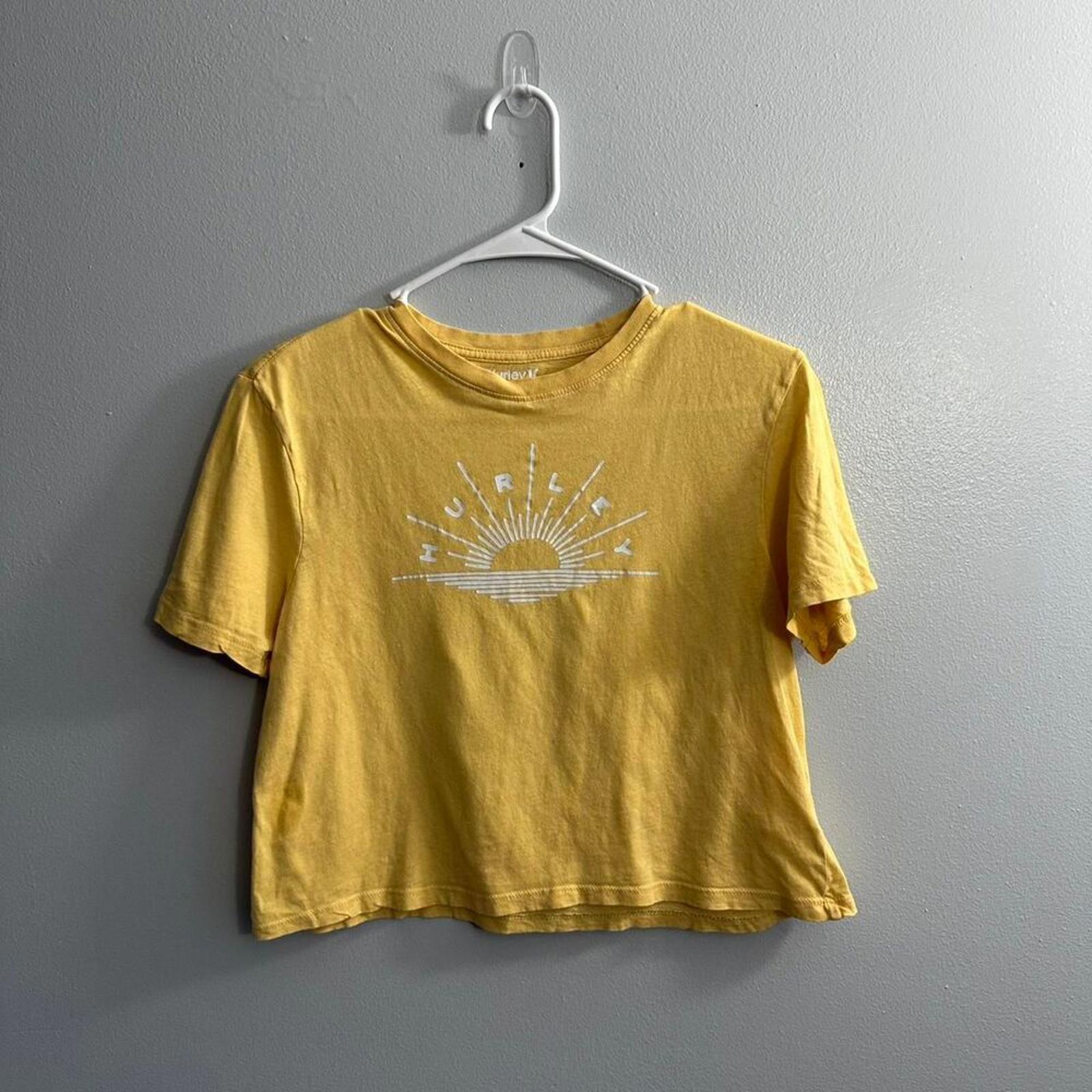 Hurley Women's Yellow Crop-top Size XS