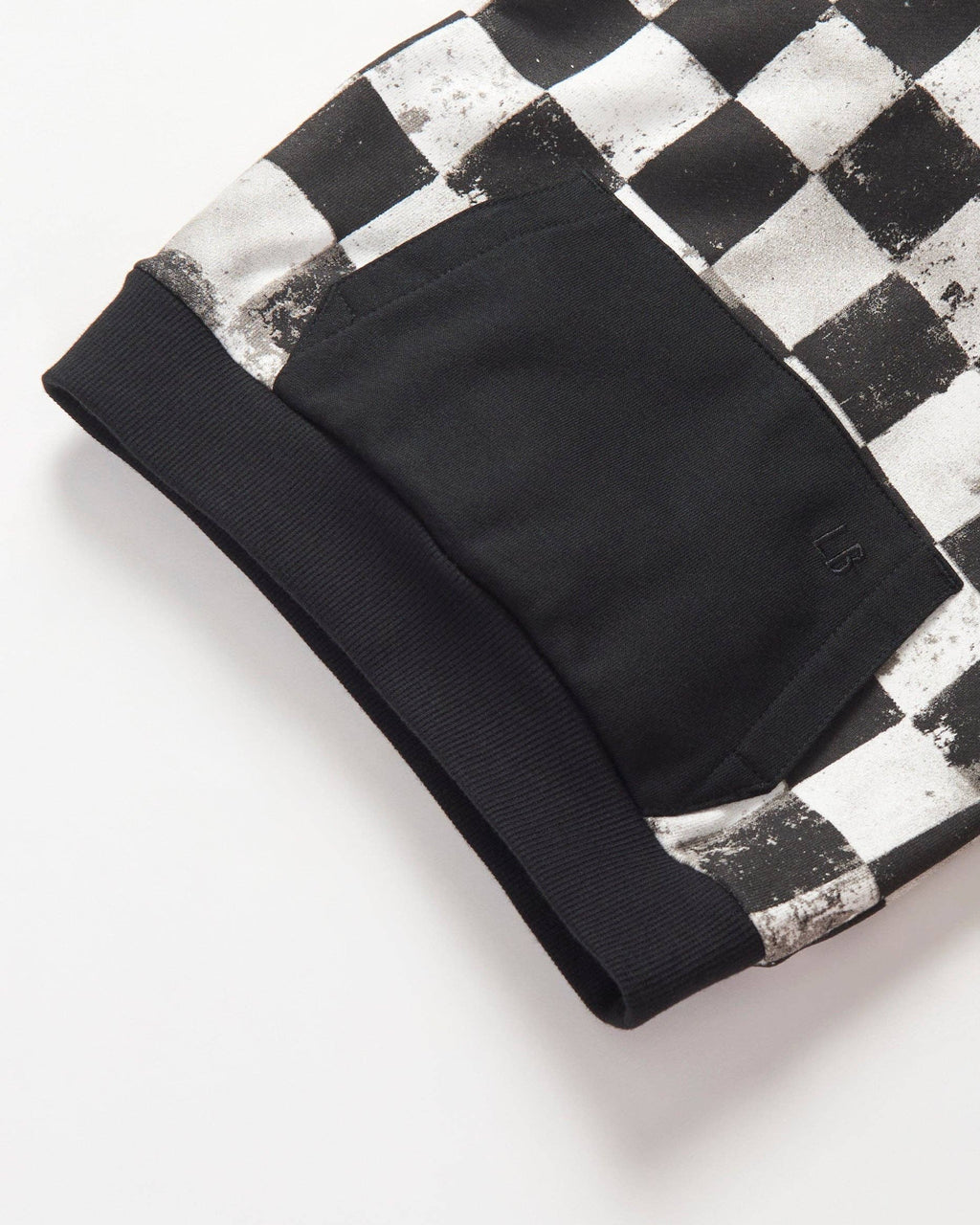 Checkered Hoodie - Black: 12-18M