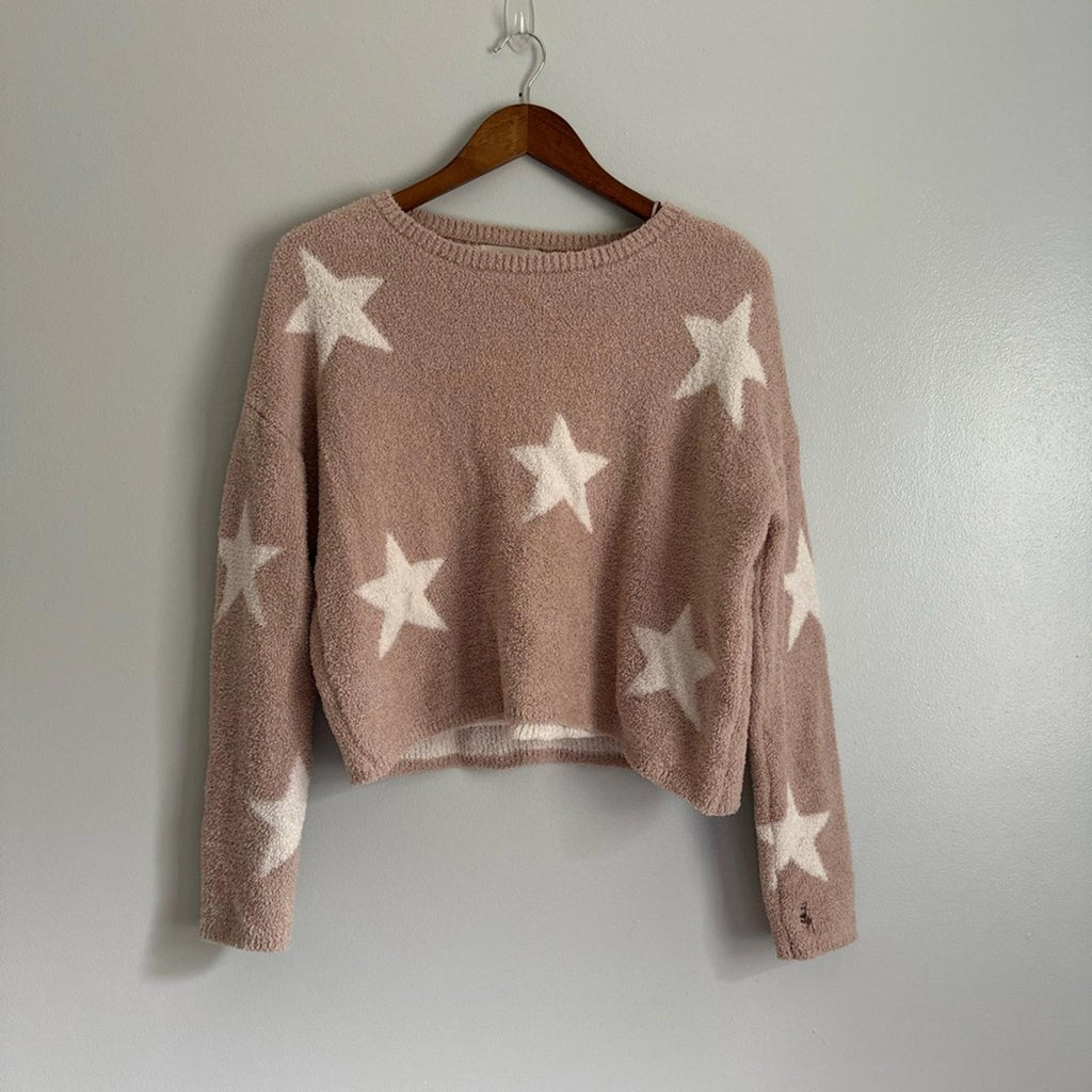 Moon & Madison Super Soft Star Patterned Women's Sweater Small