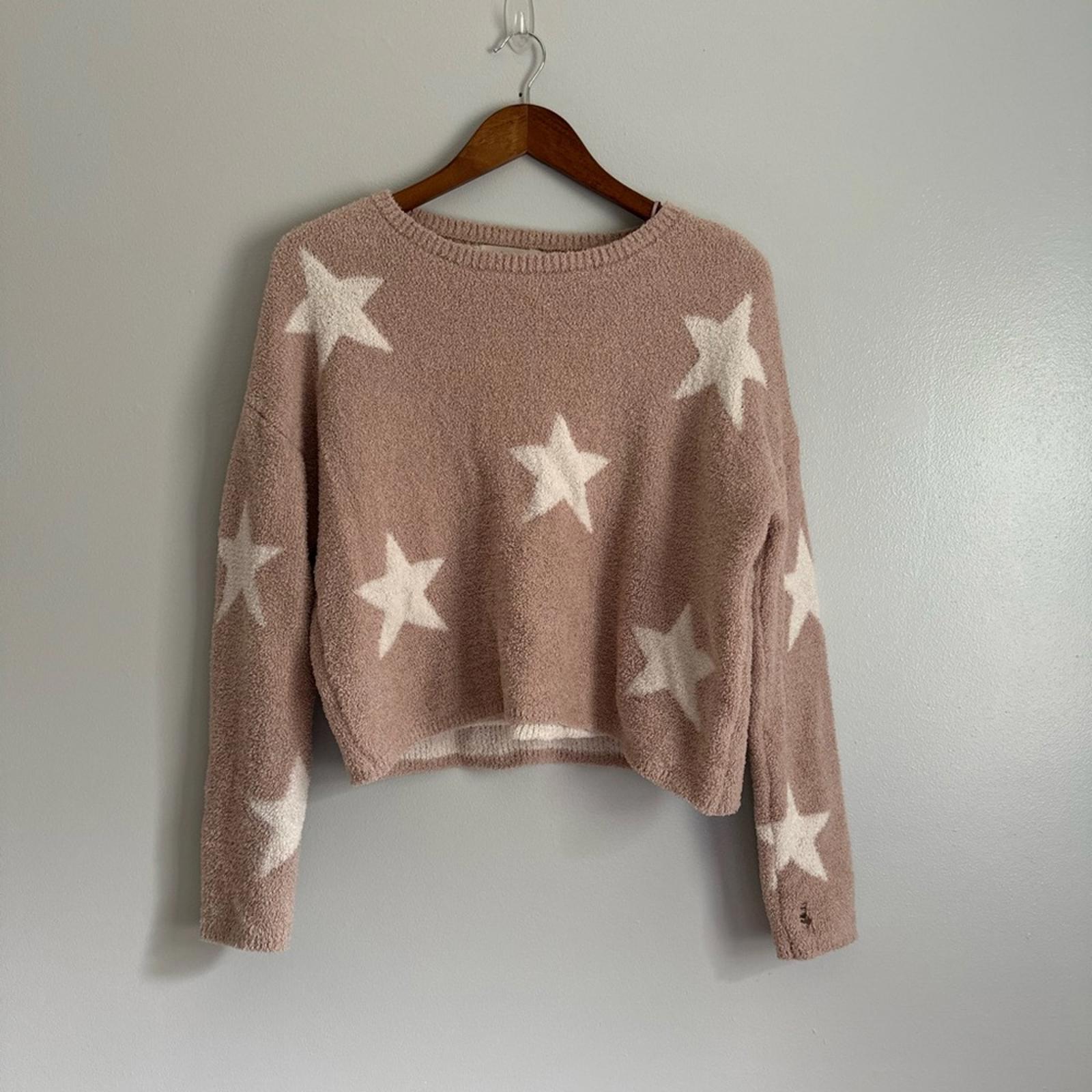 Moon & Madison Super Soft Star Patterned Women's Sweater Small