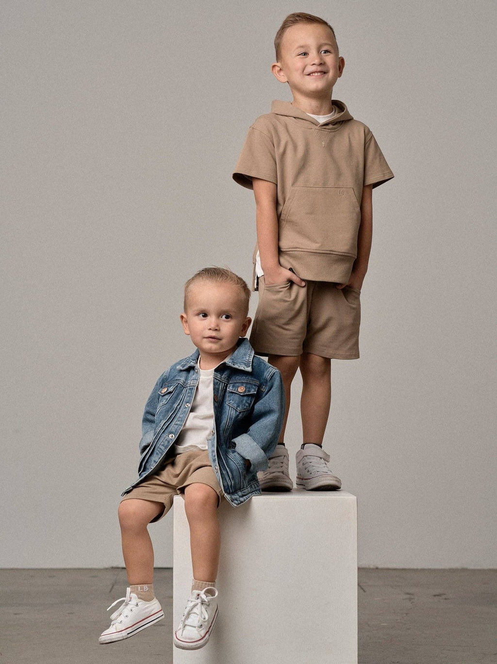 Harem Short - Driftwood: 18-24M