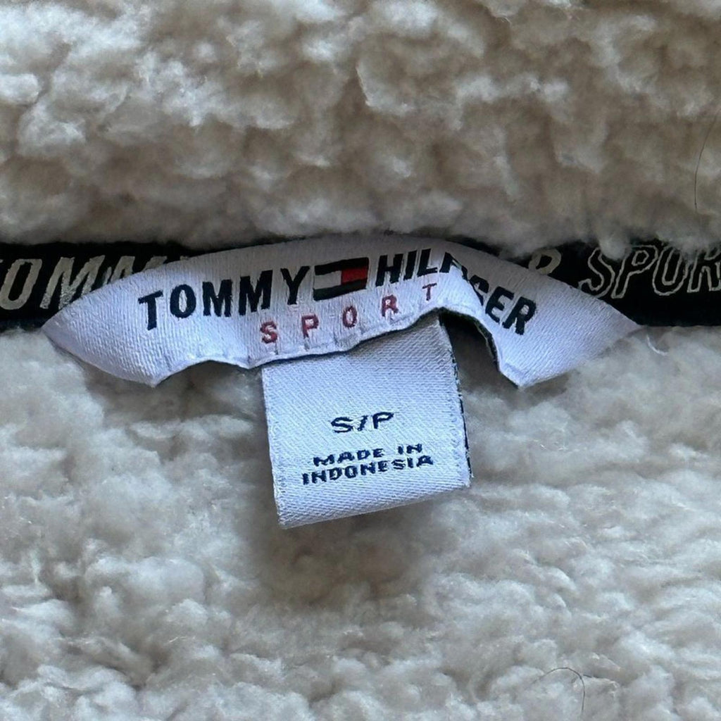 Tommy Hilfiger Women’s Sherpa Half Zip Kangaroo Pocket Size Small